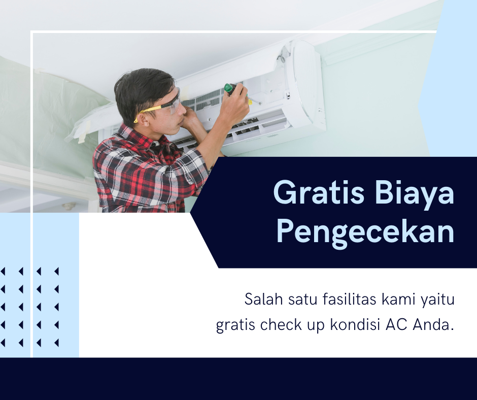 Biru Hitam Maksimalis Gratis Pengecekan Jasa Perbaikan AC Kiriman Facebook